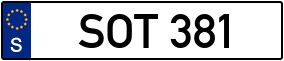 Trailer License Plate